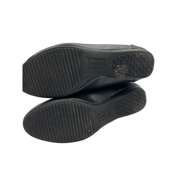 Clarks Size 10W Flex Step Clasic Stylist Black Comfort Shoes - Picture 9 of 9